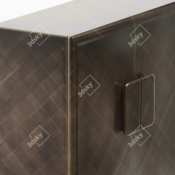 Elegant Tudor Sideboard by Cattelan Italia 3D model image 3