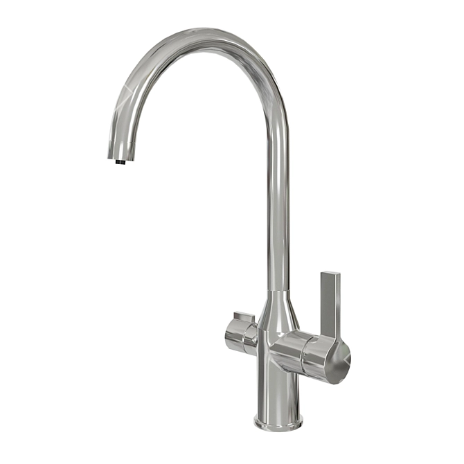 Sleek Pure IDDIS Kitchen Faucets 3D model image 2