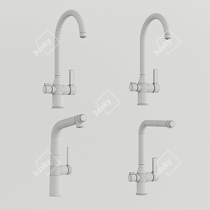 Sleek Pure IDDIS Kitchen Faucets 3D model image 5