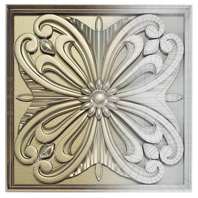 5-Piece Decorative Panel Set 3D model image 2