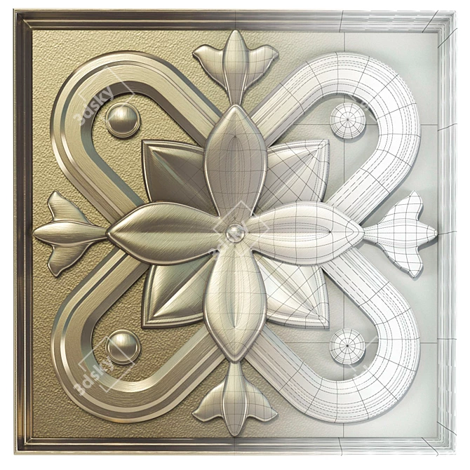 5-Piece Decorative Panel Set 3D model image 8