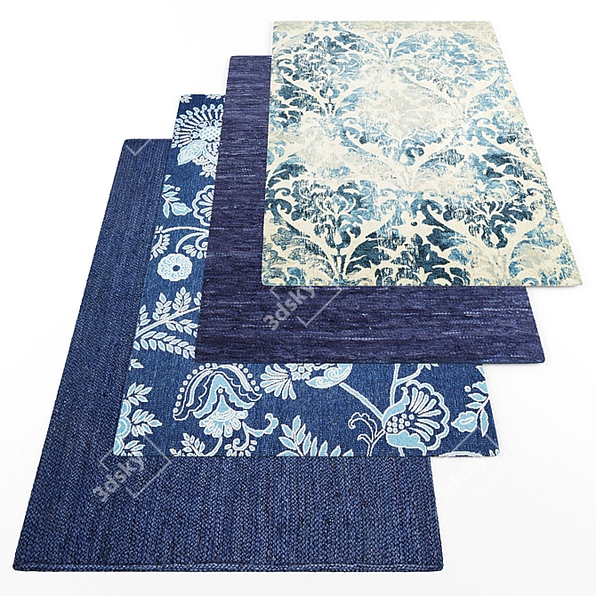 Modern Style Rug Collection 3D model image 1