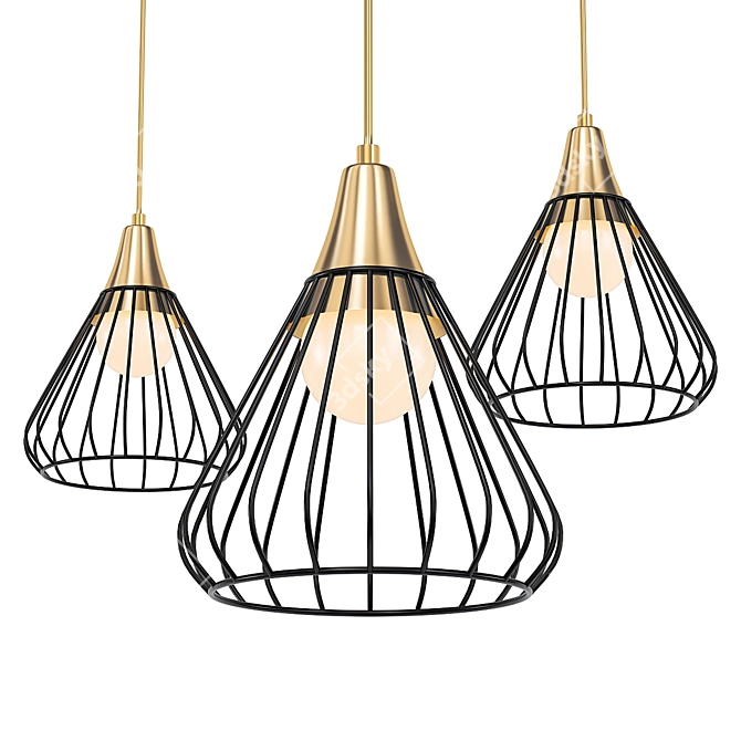 Modern Pendant Light: Lumion DAMI 3D model image 1