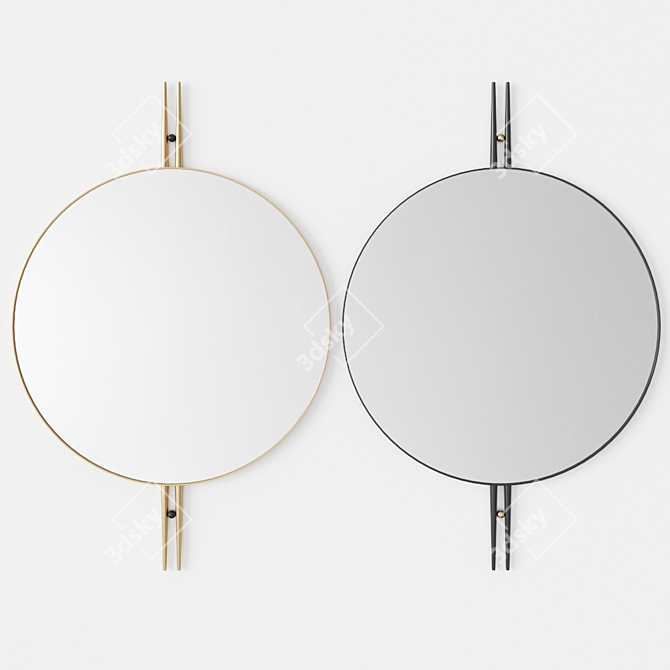 Danish Design: GUBI IOI Wall Mirror 3D model image 1