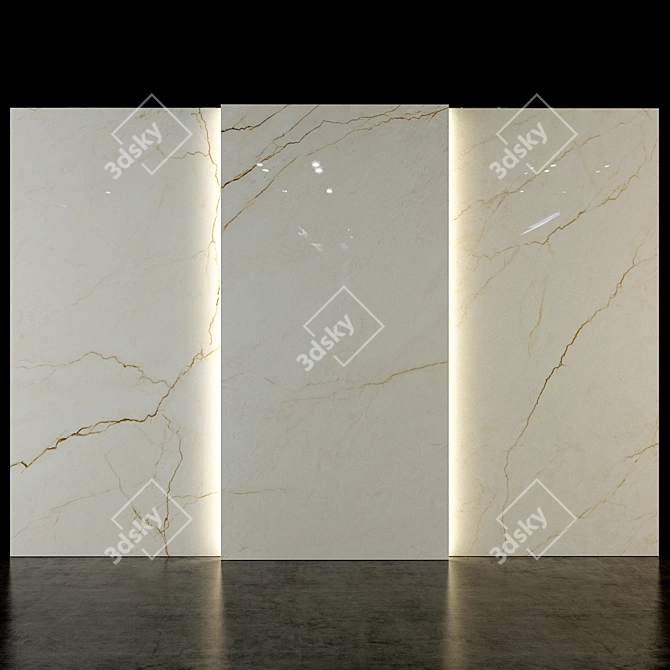 Luxury Stone Marble Set 3D model image 1