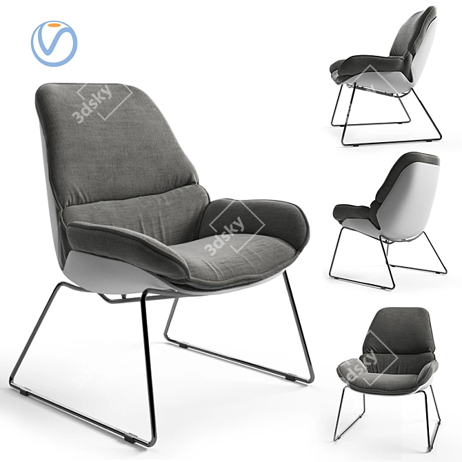 Ultimate Comfort: Concepto SERENITY Armchair 3D model image 6