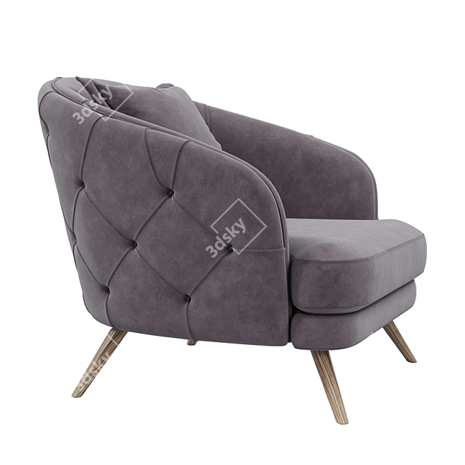 Lario Armchair: Contemporary Comfort and Style 3D model image 2