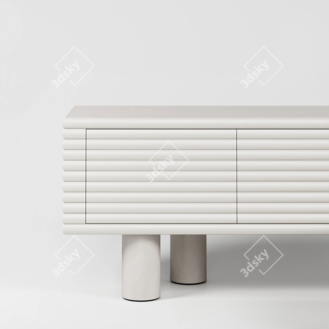 Elegant Scala Sideboard & Chest: Perfect Blend of Style and Function 3D model image 2