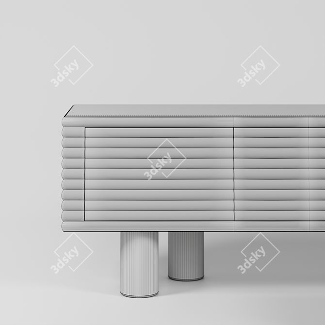 Elegant Scala Sideboard & Chest: Perfect Blend of Style and Function 3D model image 7