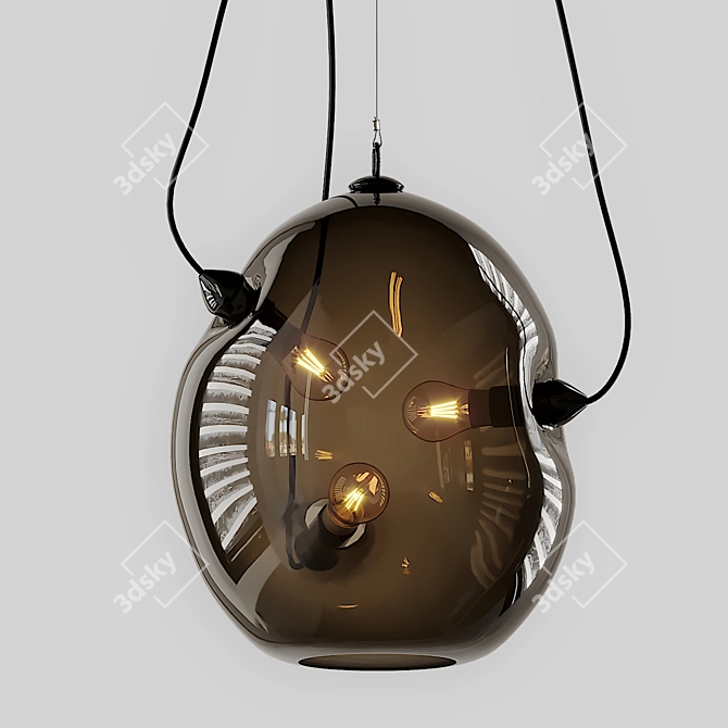 Contemporary Membrane Pendant Light 3D model image 1