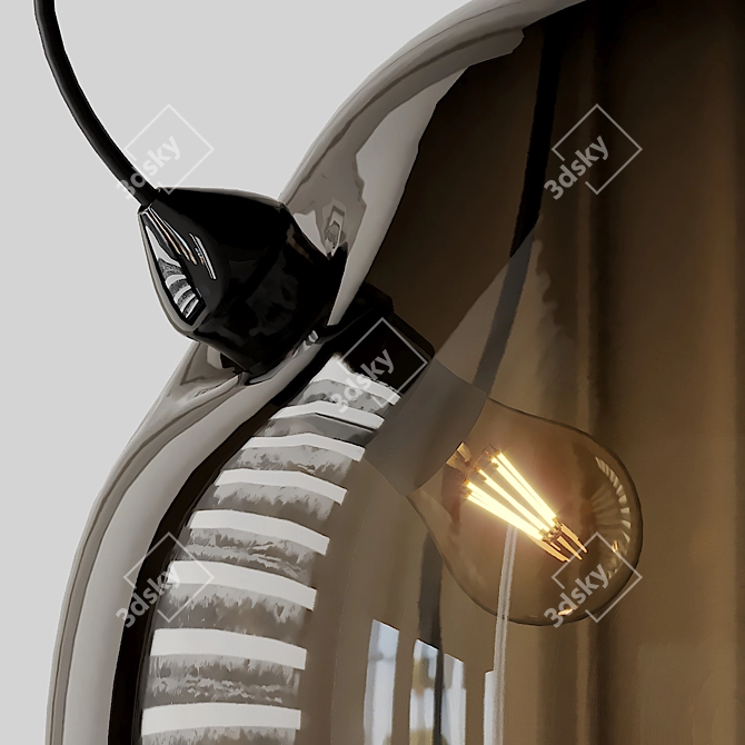 Contemporary Membrane Pendant Light 3D model image 2