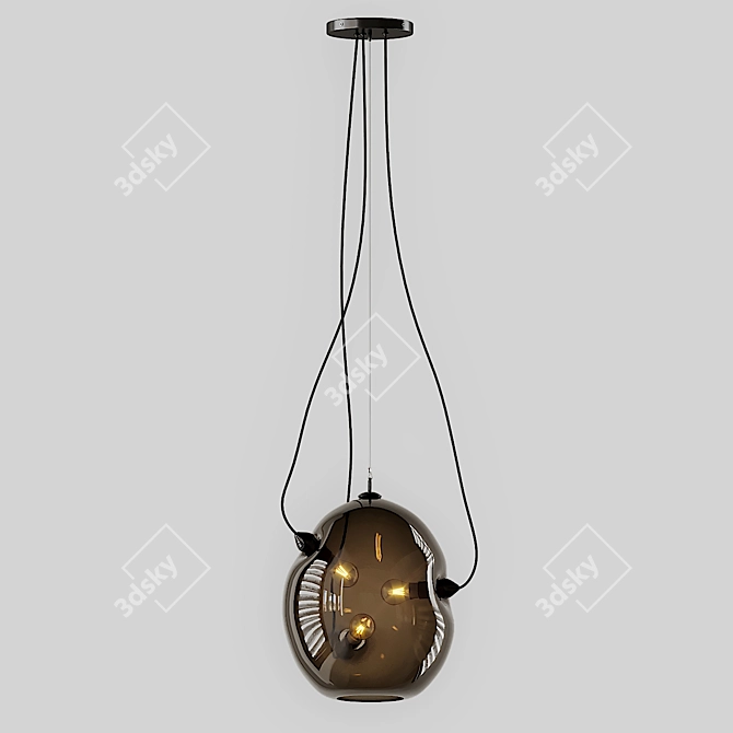 Contemporary Membrane Pendant Light 3D model image 3