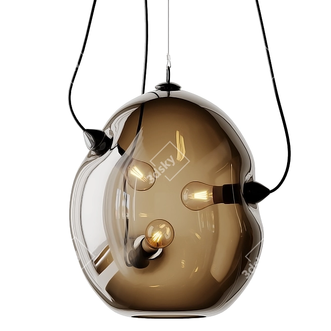 Contemporary Membrane Pendant Light 3D model image 4