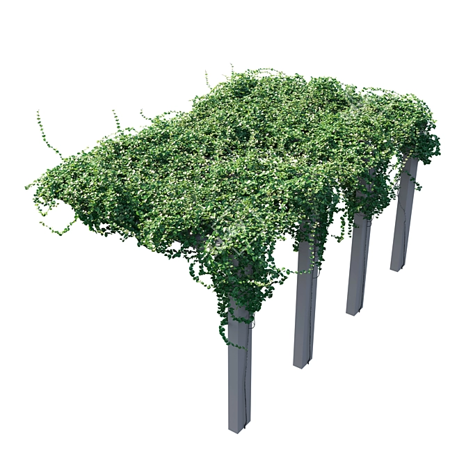 Vibrant Vines Wall Decor 3D model image 2