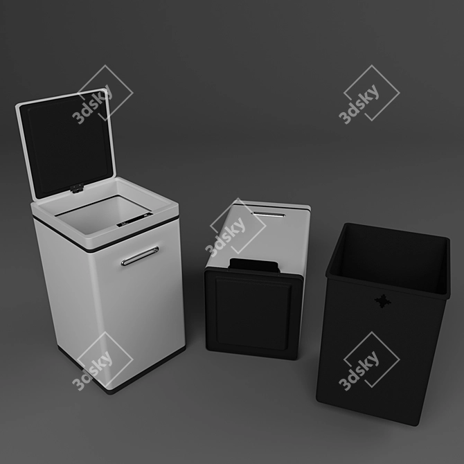 Title: Sensory Smart Bin 3D model image 2