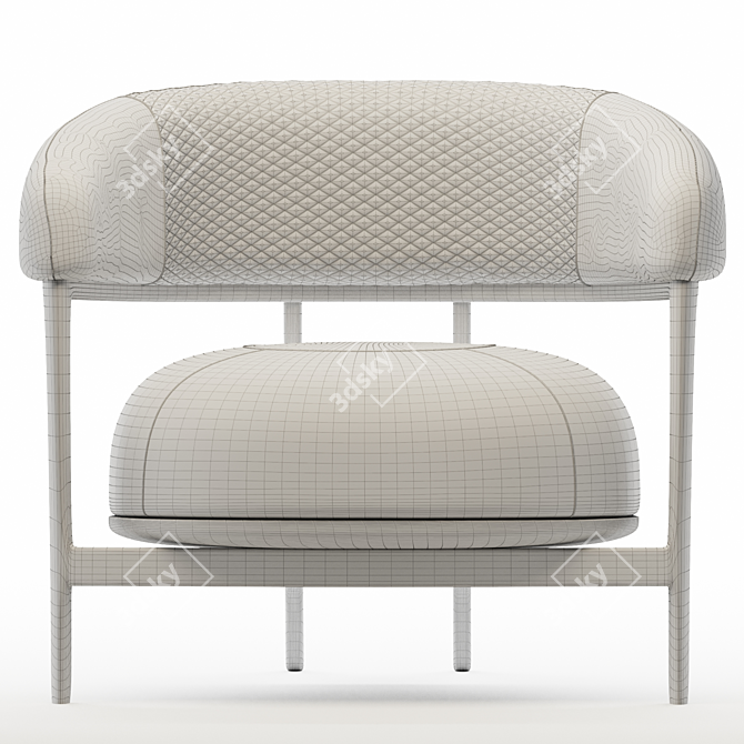 Elevate Your Space: 1290 Armchair 3D model image 4