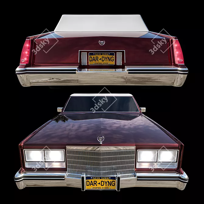 1985 Cadillac Eldorado Biarritz: Luxury at its Finest 3D model image 2