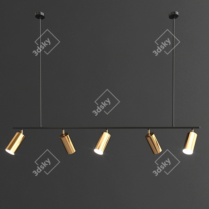 Sleek Linear Lighting Collection 3D model image 5