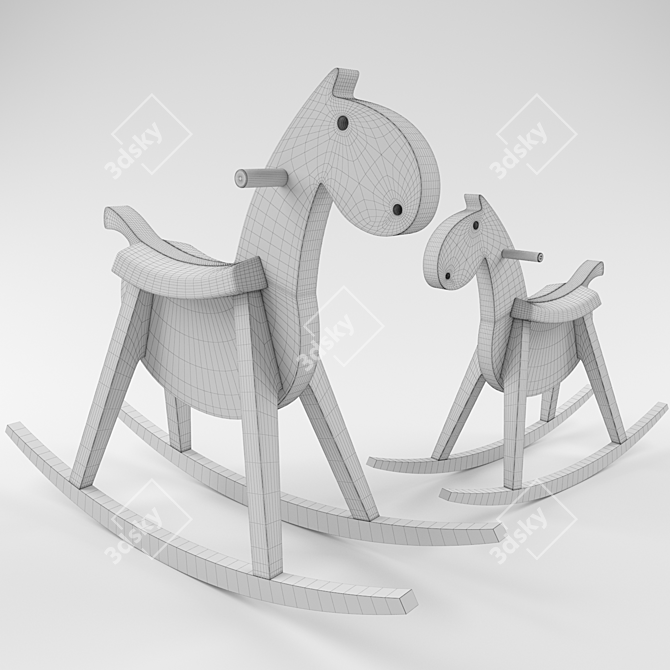 Sixay Furniture Paripa Rocking Horse 3D model image 2