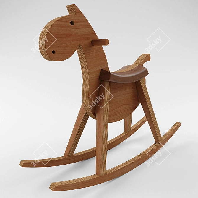 Sixay Furniture Paripa Rocking Horse 3D model image 4