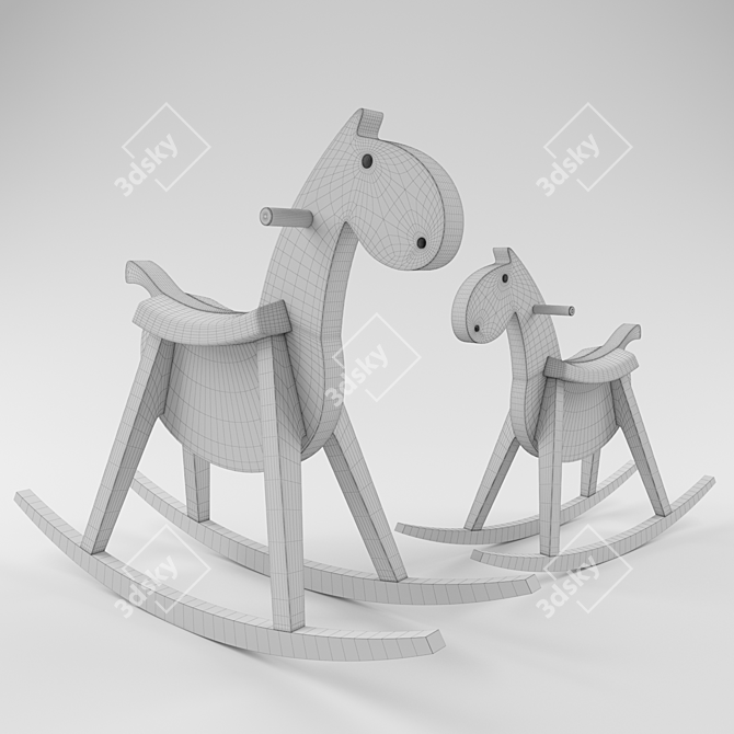 Sixay Furniture Paripa Rocking Horse 3D model image 6