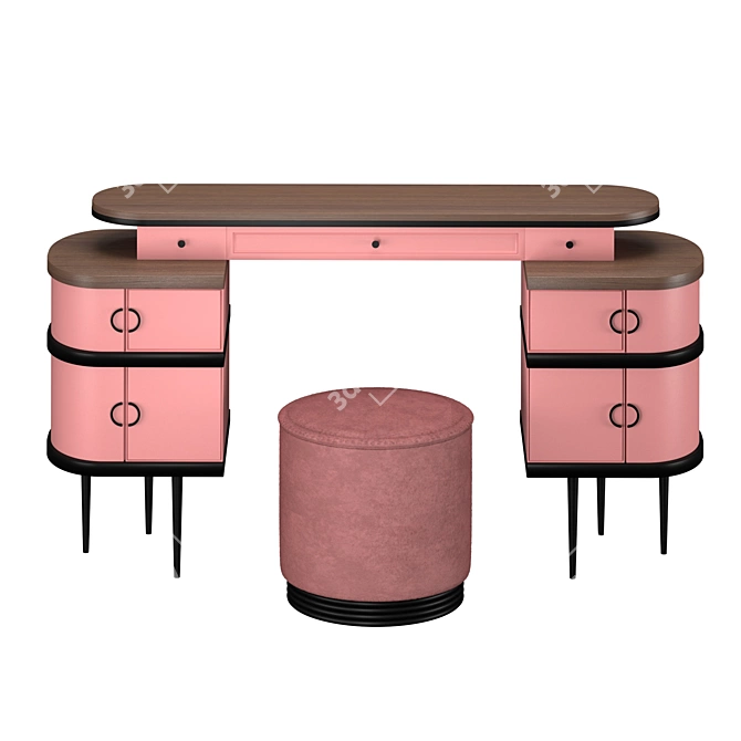 Zelda Vanity Table Set 3D model image 2