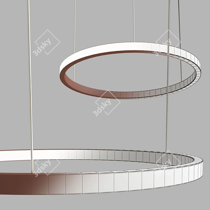 Lahti 100 - Stylish and Versatile 100cm Diameter Ring 3D model image 2