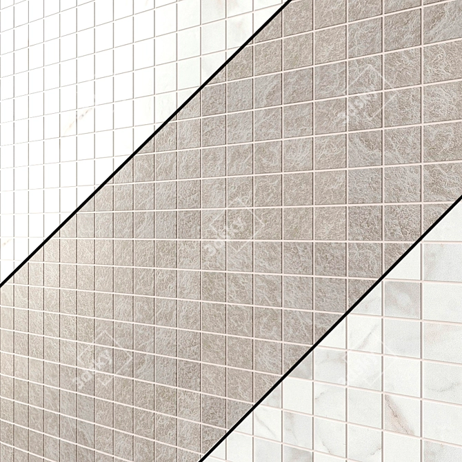 Grespania Mosaic: 15 Species, 60x60mm 3D model image 2