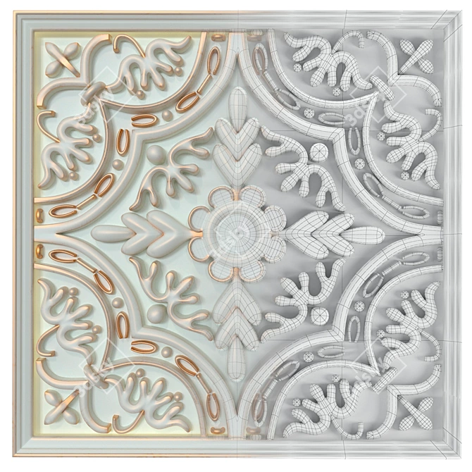 6-Piece Decorative Panels Set 3D model image 2