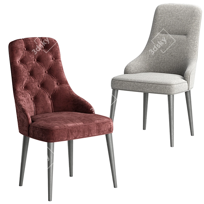 OTTI Chair TABLE: Compact and Stylish 3D model image 2