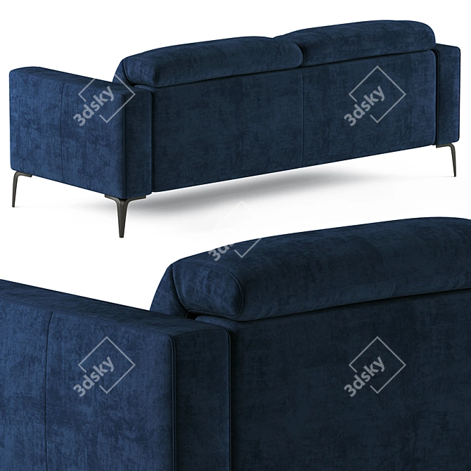 BoConcept Zurich Sofa: Modern Elegance for Your Home 3D model image 2