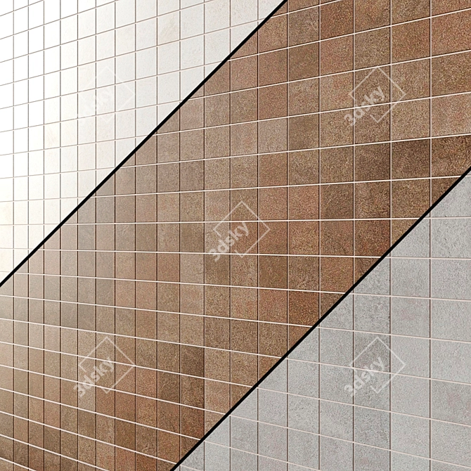 Porcelanosa Deep Mosaic Tiles 3D model image 1