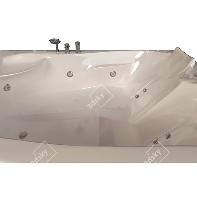 Luxury Bathtub: Afrodit Model 3D model image 4