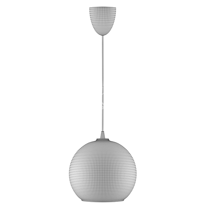 Modern Matte Glass Pendant Shade 3D model image 2