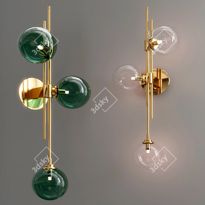Title: Sleek Motel Lampatron: Contemporary Lighting Solution 3D model image 2
