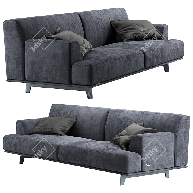 Modern Lounge Club Sofa 3D model image 1