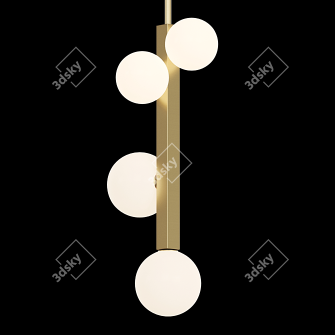 Arlen Glass Pendant Lamp 3D model image 2