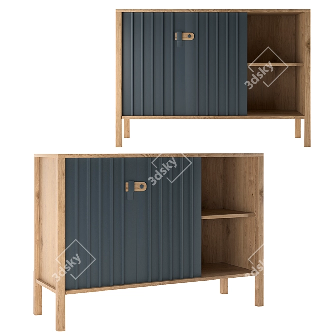 Bianca Chest of Drawers - Stylish and Spacious! 3D model image 1