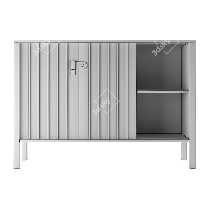 Bianca Chest of Drawers - Stylish and Spacious! 3D model image 3