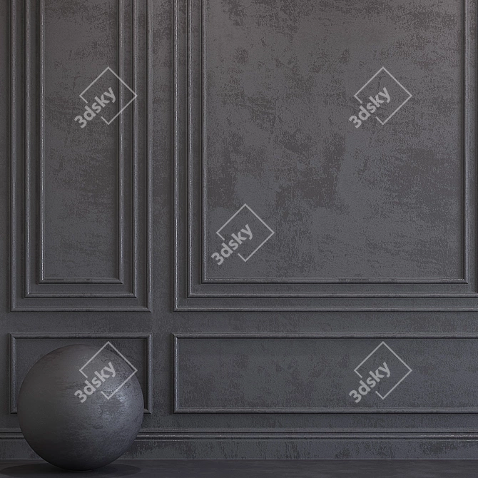 Volcanic Glass Decorative Plaster 3D model image 2