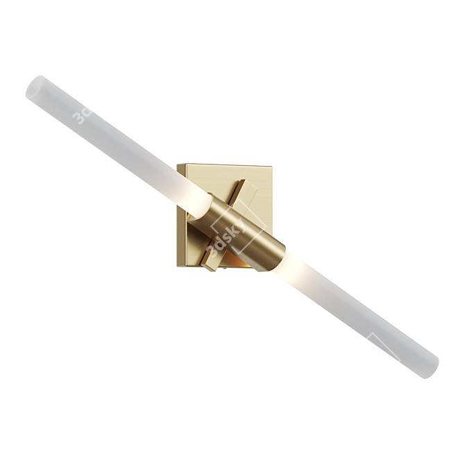 Dual Cylinder Wall Lamp 3D model image 1