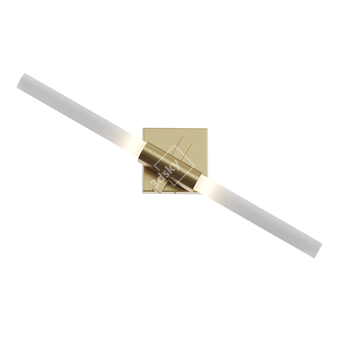 Dual Cylinder Wall Lamp 3D model image 2