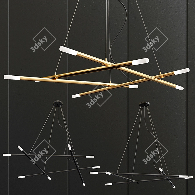 Gibas Zen Suspension: Harmony in Light 3D model image 3
