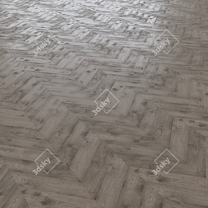 Versatile Laminate Flooring: 3 Layouts, 7 Tile Textures 3D model image 4