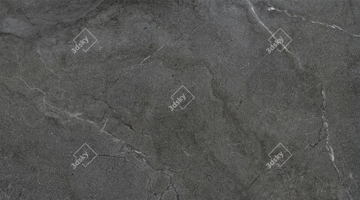 Lucca Anthracite Concrete Tile 3D model image 4