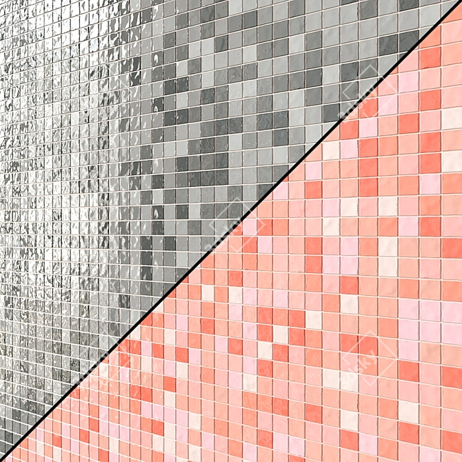 Non-Slip Vidrepur Mosaic Tiles 3D model image 2