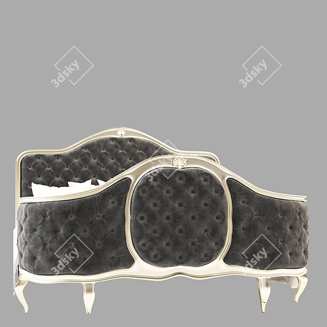 Elegant Dream Bed 3D model image 4