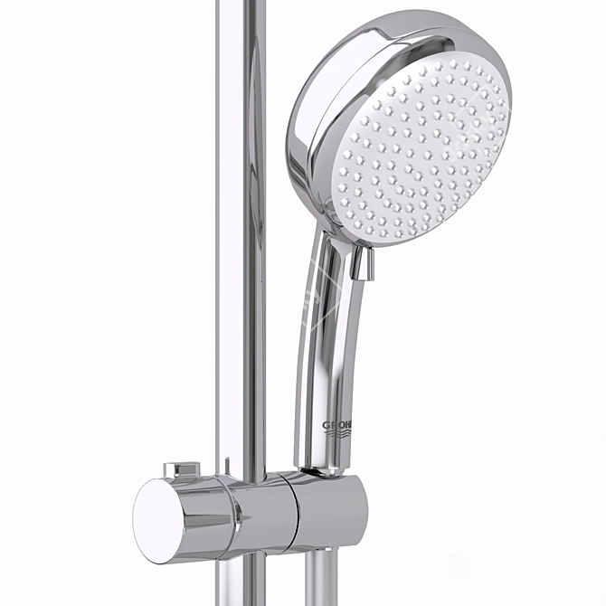 Grohe Retrofit System 210: Ultimate Shower Upgrade 3D model image 3