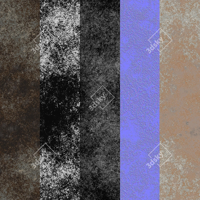 Seamless Decorative Plaster 3D model image 3