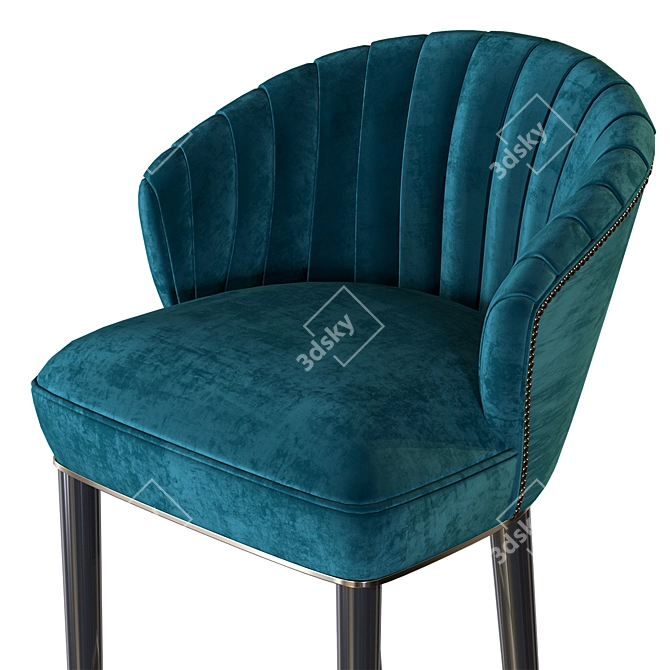 Elegant Nuka Bar Stool - Stylish Seating Solution 3D model image 3